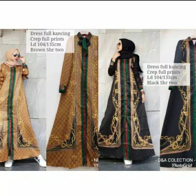 Dress full kancing ORI shr