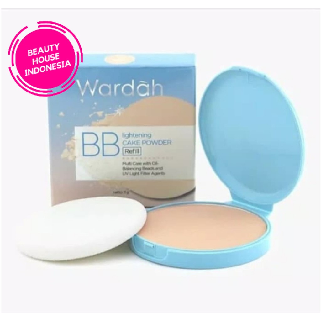 Wardah Refill Lightening BB Cake Powder Isi Ulang Bedak