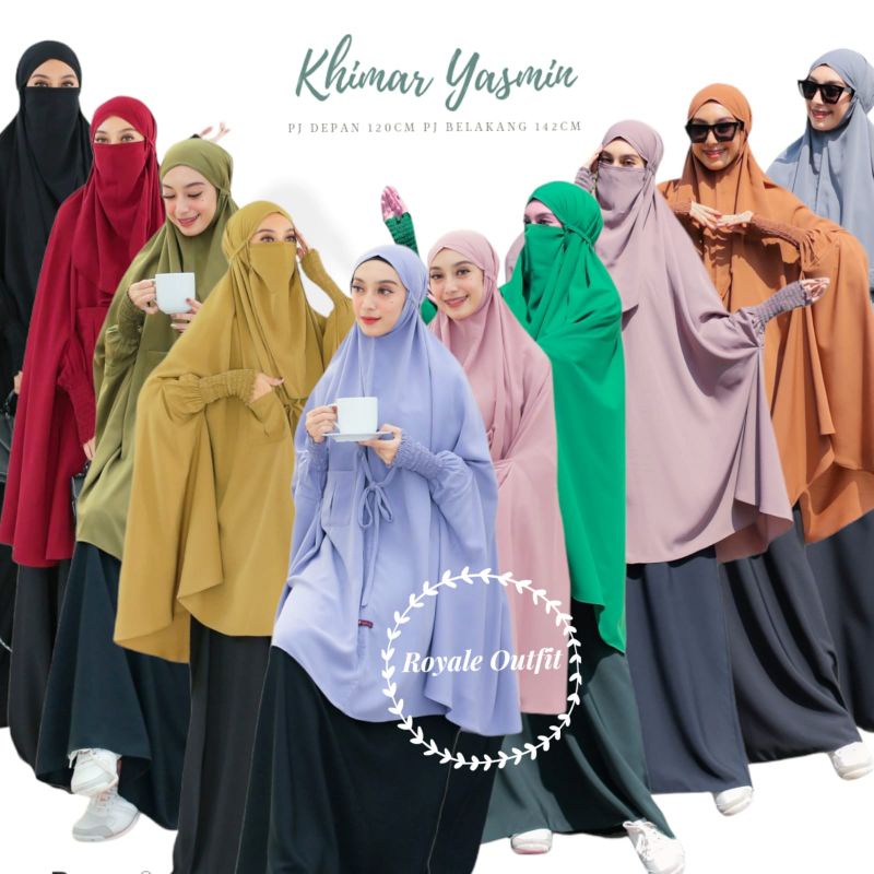 YASMIN KHIMAR|KHIMAR OVERHEAD|FREE CADAR TALI|ORI ROYALE