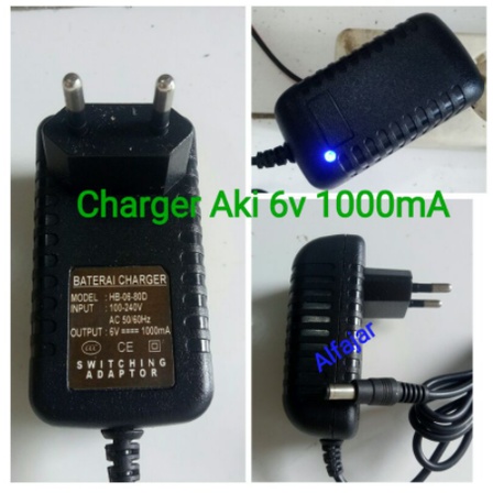 CAS /CARGER Mobil aki 12volt 1000Ma dan 6 volt 1000Ma CAS MOBIL MOTOR AKI MAINAN