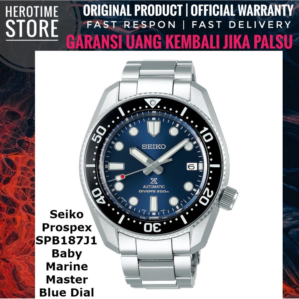 Jam Tangan Seiko Prospex SPB187J1 Baby Marine Master SPB187 Garansi Resmi ORIGINAL