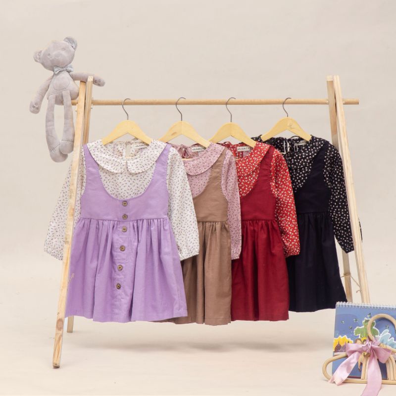 Domikado | Seina overall dress | Setelan anak perempuan | Overall anak | Dress anak