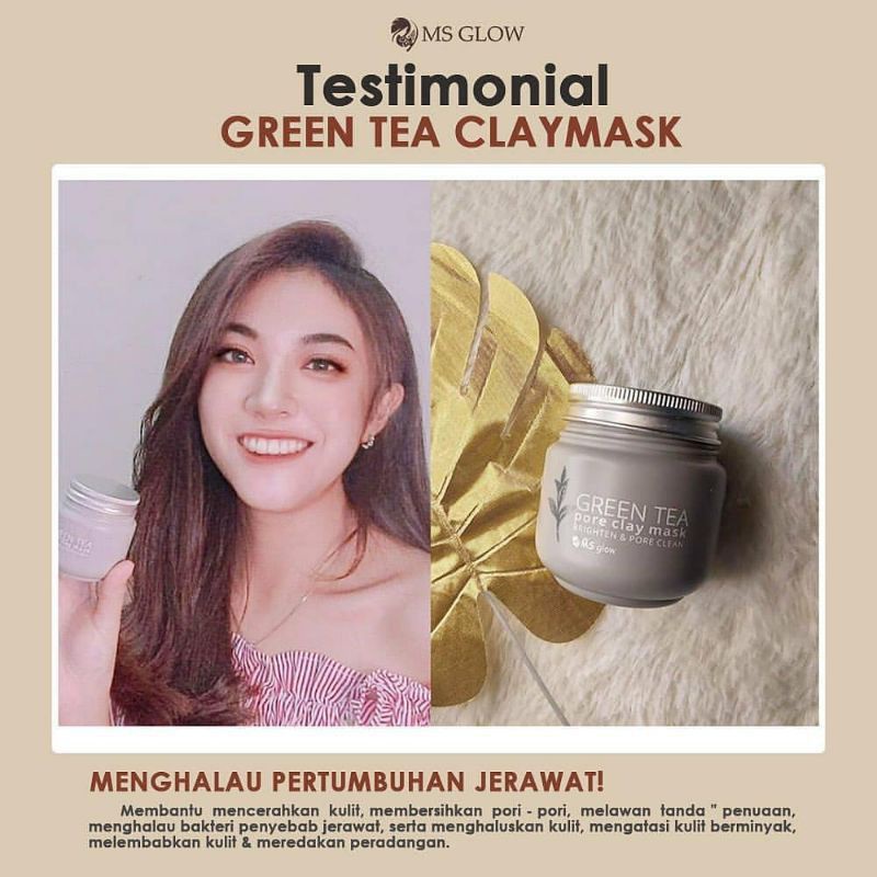 MS GLOW CLAY MASK MASKER WAJAH ORIGINAL