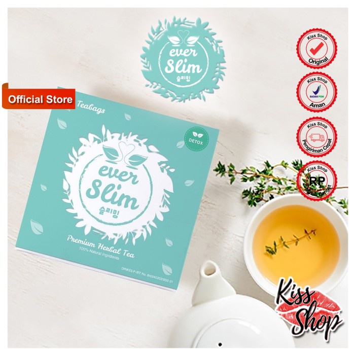 

DISKON - (BISA COD) Everslim Premium Herbal Tea / Teh Pelangsing by Ever White