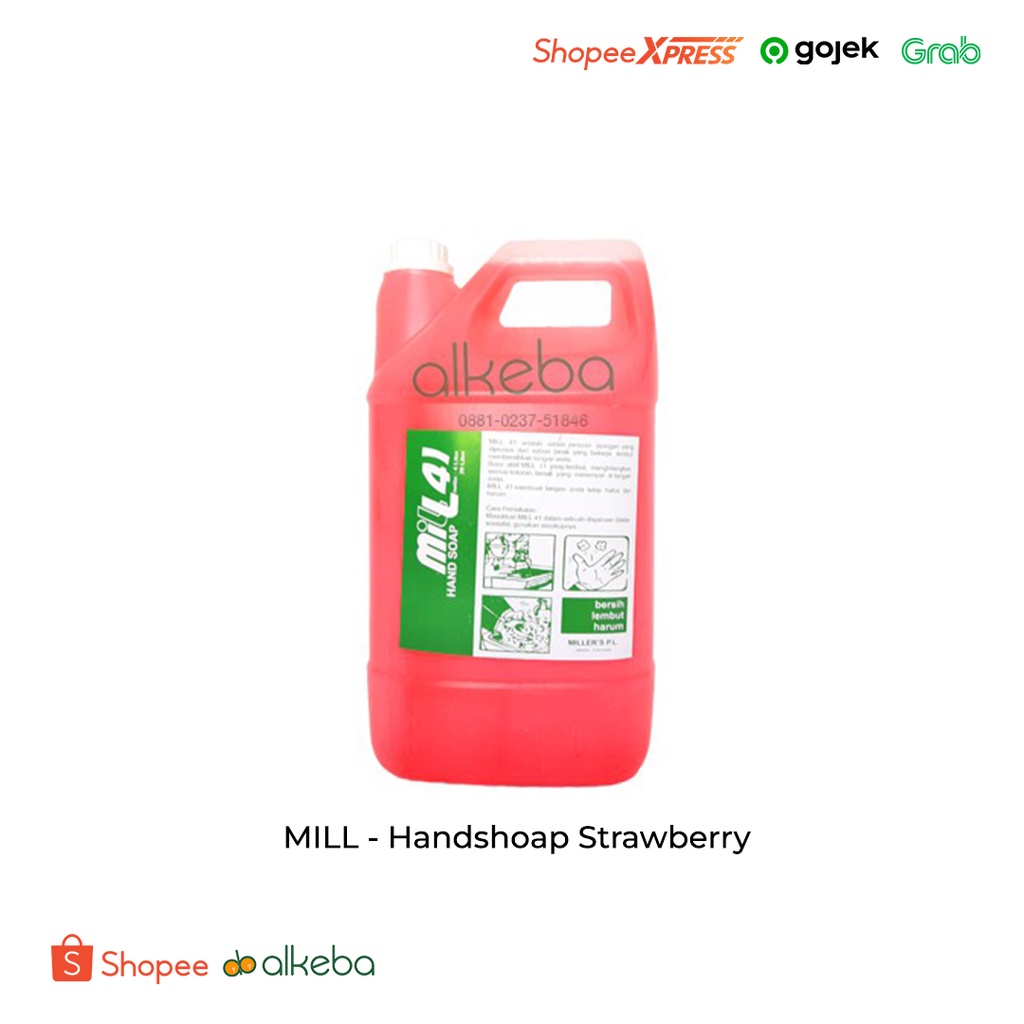 MILL 41 HAND SOAP 4 LITER / SABUN CUCI TANGAN Handsoap strawberry