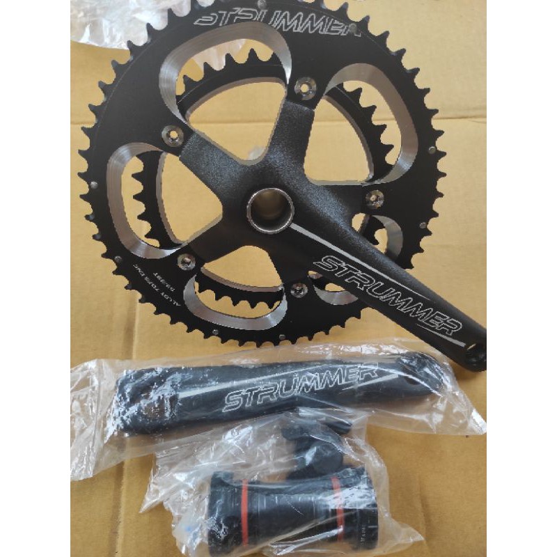 Crank hollowtech 2 double chainring 53 39 strummer