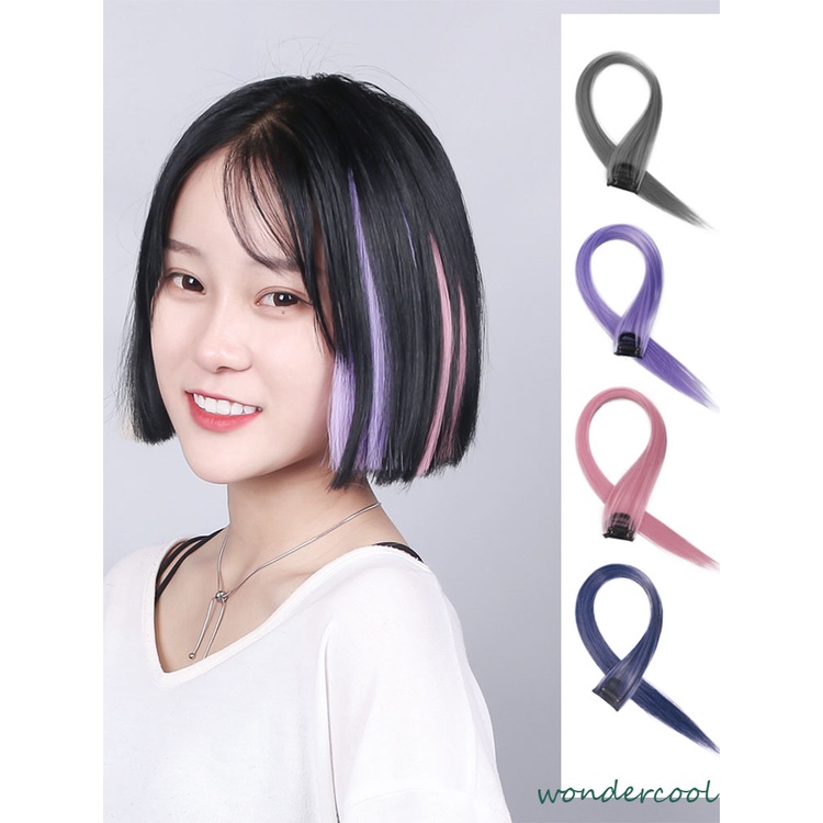 Wig Rambut Palsu Wanita Pemanjang Rambut Palsu Warna Jepit Aneka Desain-Won