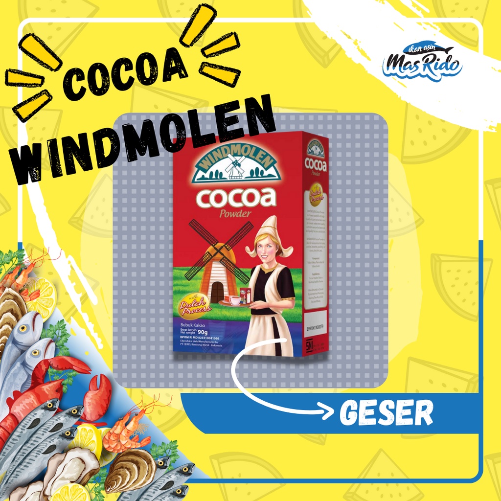 

Windmolen Cocoa Powder Coklat Cokelat Bubuk 90 Gr Coklat Instan Bubuk