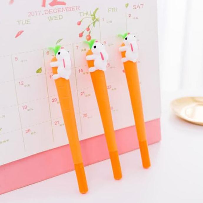 

Ready Stock Pen Gel Wortel Kelinci Carrot Rabbit Gel Ballpoint Spe050