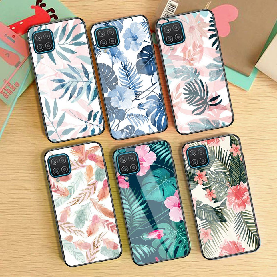 [M1] Premium Hard Glass Case Samsung a12 -  Case Kilau Samsung a12 - Case Glossy Kilau Samsung a12  