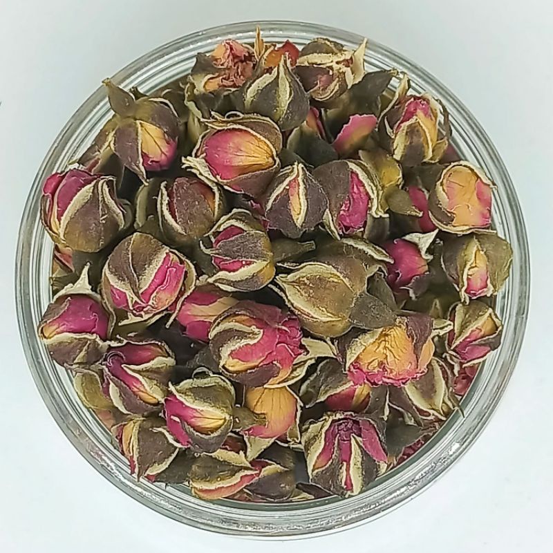 GOLDEN EDGE ROSE BUD TEA TISANE TEH BUNGA MAWAR EMAS KUNCUP ROSE BUD TEA TISANE