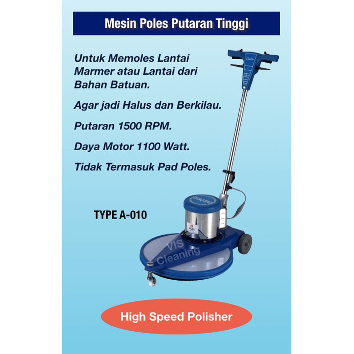 High Speed Burnisher / Polisher 1500 RPM Type A-010