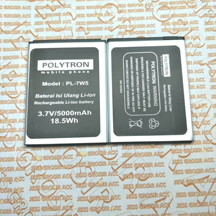 Baterai Battery Original Double Power PL-7W5 , PL7W5 ZAP 6 Cleo 4G500