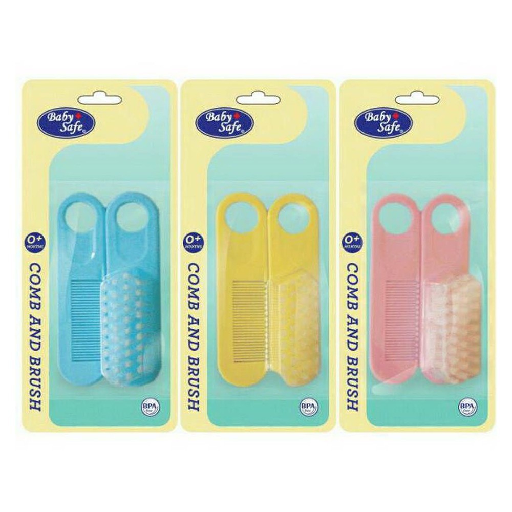 Baby Safe Sisir Bayi Comb &amp; Brush Set BD195