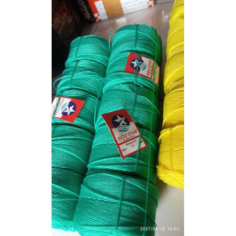 

TALI TAMPAR KENUR TALI LAYANGAN ROLL 2.5mm 2mm 1,5mm