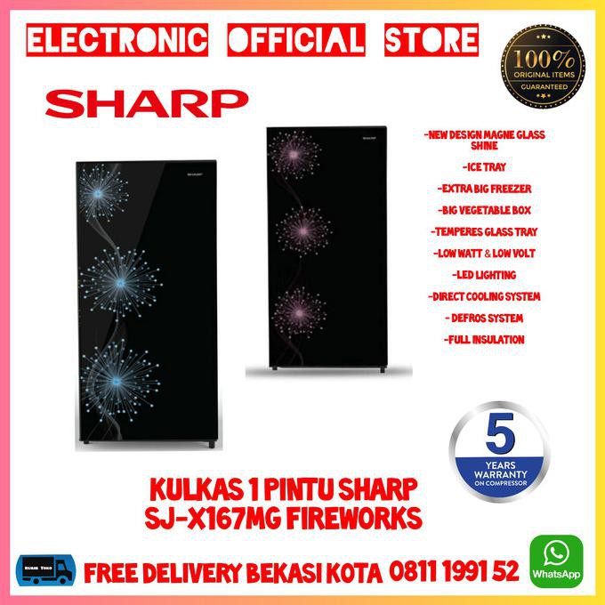 Kulkas 1 Pintu Sharp Sjx-167Mg Sjx 167 Mg Sjx 167 Defrost System Low Pasapunggasan.Store