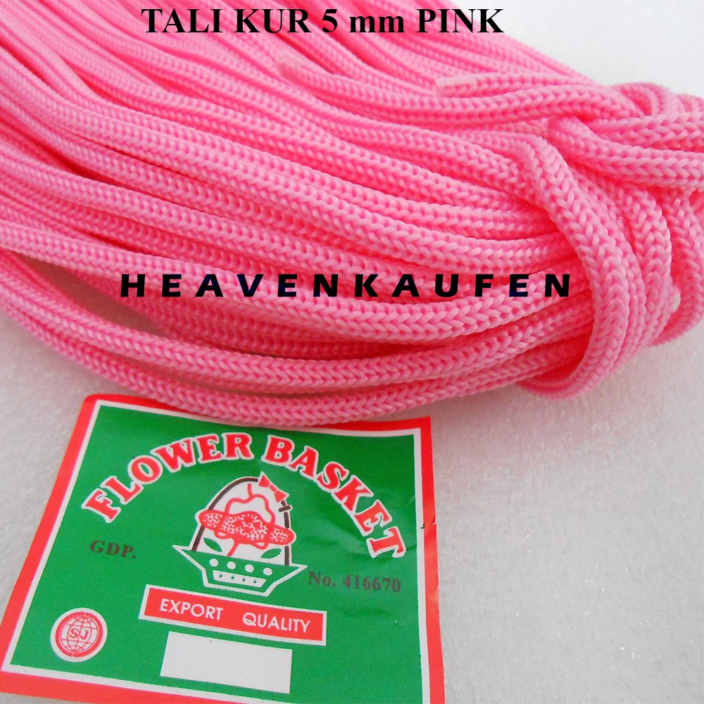 Tali Kur Filamen Besar 5 mm Pink Meteran