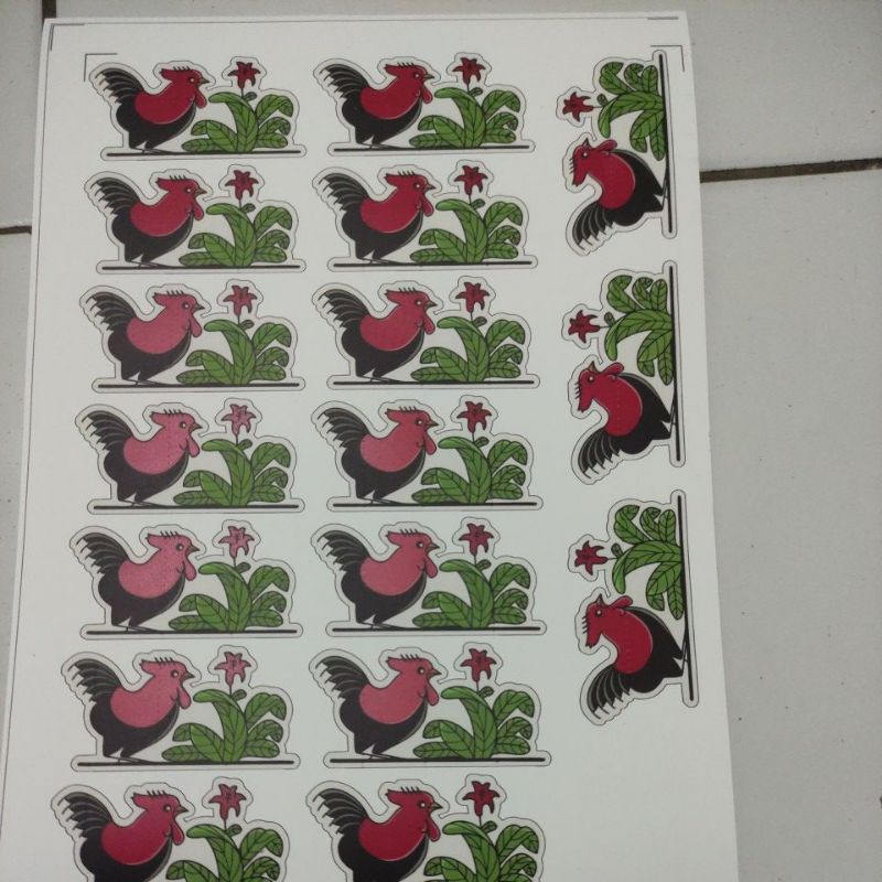 stiker label per a4 stiker costum