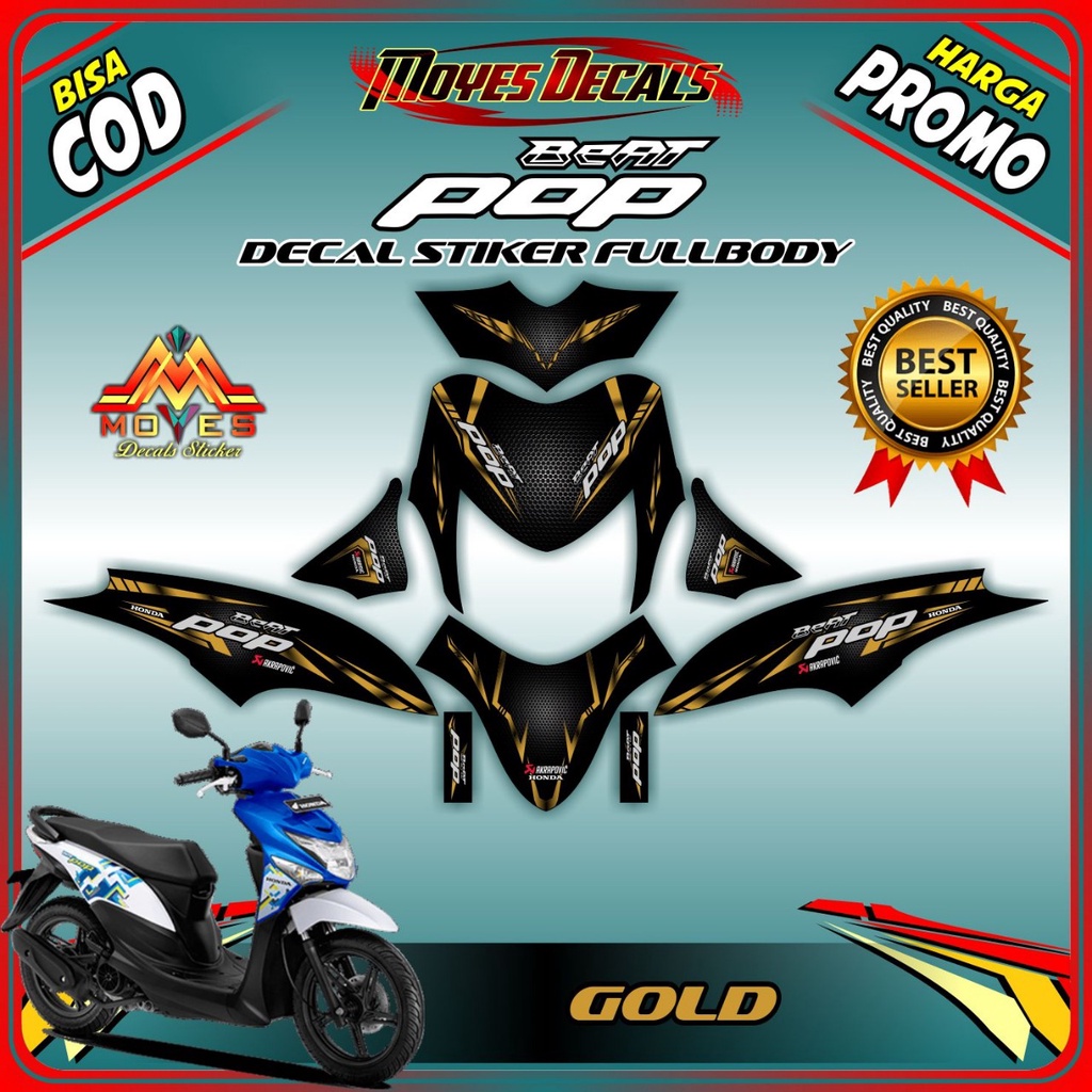 Decal Beat pop full body- decal stiker motor honda beat pop stiker motor beat pop - spec C