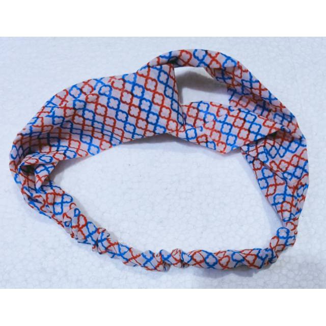 grosir  Bando bandana kait silang import isi 6 pcs.
