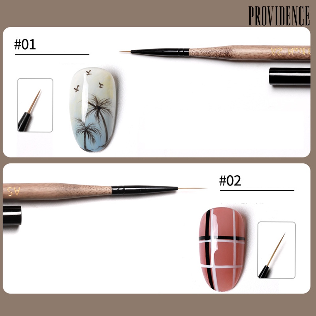 Providence Brush Liner Kuku Anti Slip Reusable Untuk Manicure / Nail Art Diy