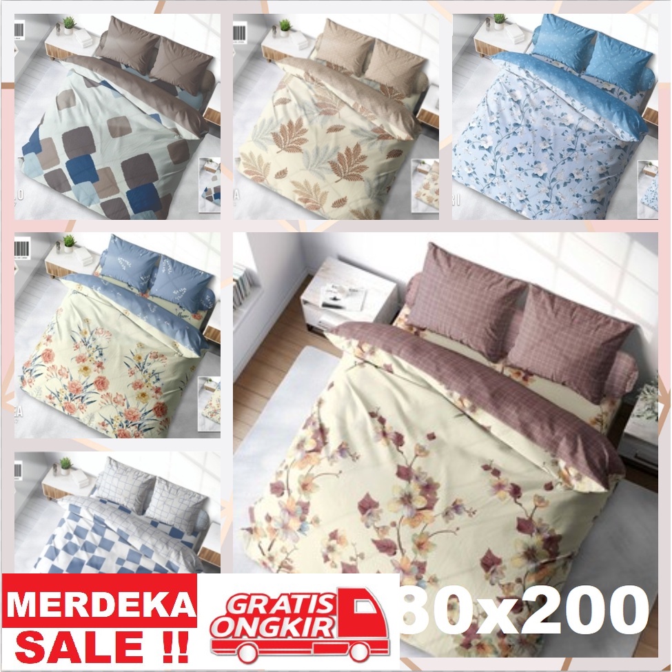 Sprei MY LOVE 180x200 / 160x200 KING and QUEEN Motif TERBARU Tinggi 30