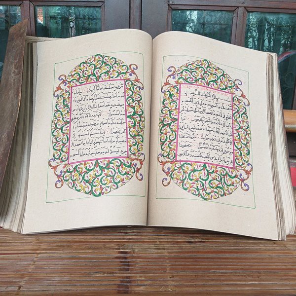 DISKON Barang Antik Kitab Stambul Al Quran 30 Juzz Super Besar Jumbo Tulisan Tangan Koleksi Legend