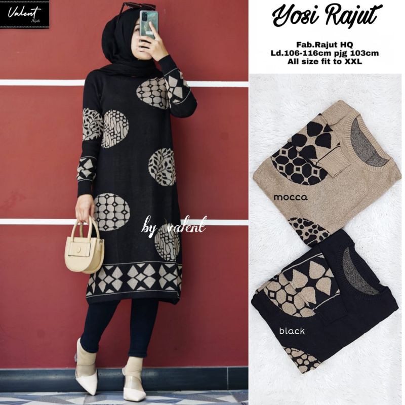 Yosi Tunik Rajut Panjang