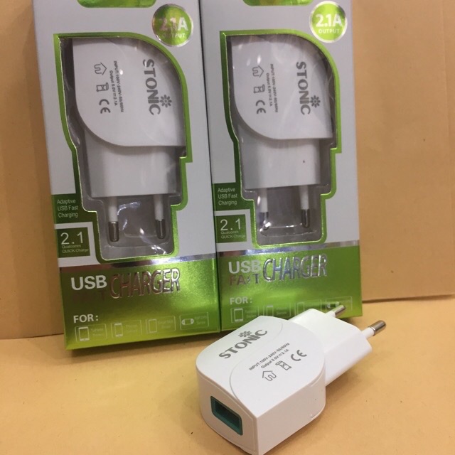 Batok Charger Stonic 2.1A Single Usb Port Stonic