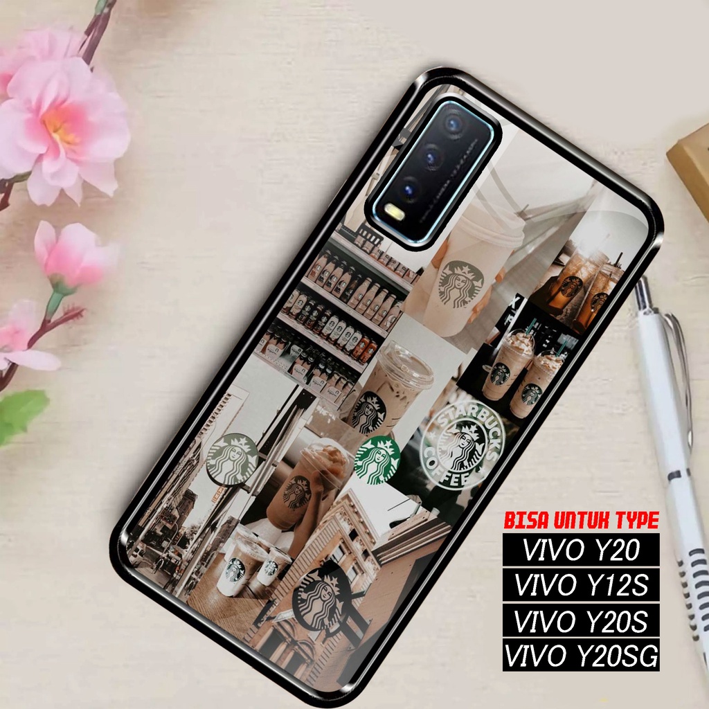 SRC - Case Vivo Y20 Y12S Y20S Y20S G Motif Starbucks Casing Hardcase Glossy 2D Terbaru Silikon Softc
