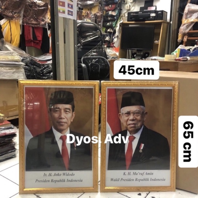 Frame Bingkai foto presiden wakil 45X65 cm