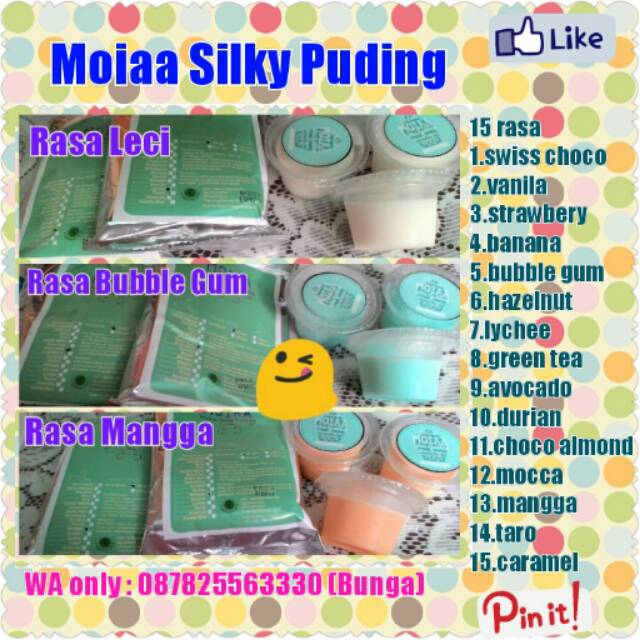 

Moiaa silky puding @100gr