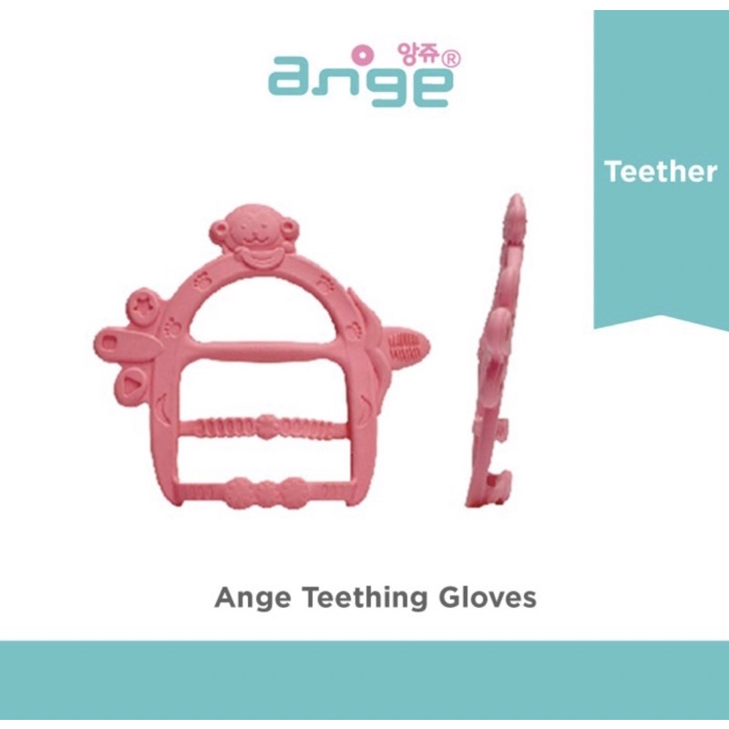 Ange Teether Gloves Gigitan bayi - Mainan bayi