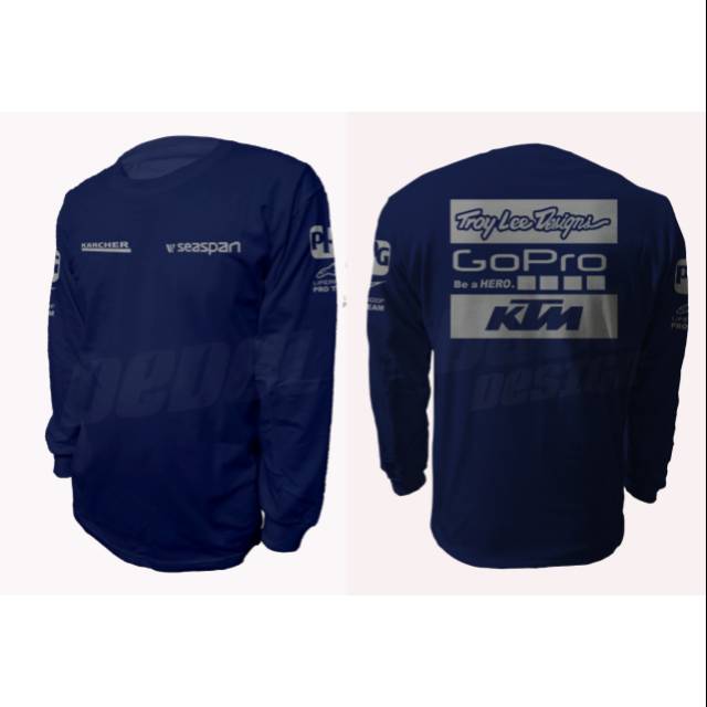 tshirt-kaos lengan panjang gopro ktm