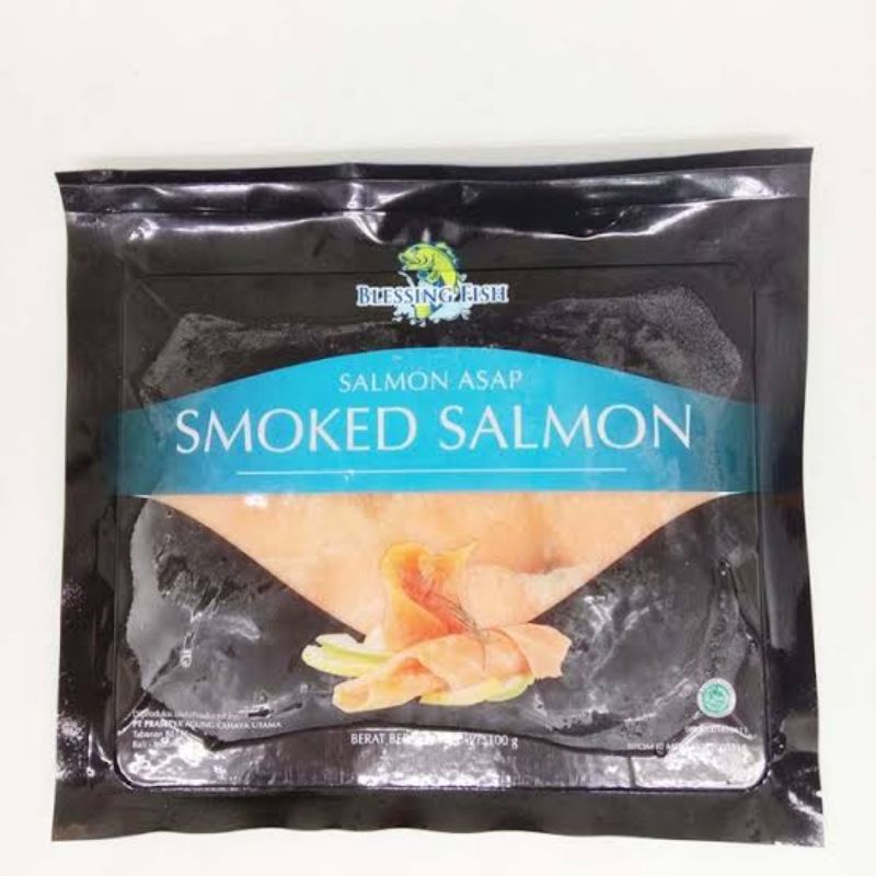 

Blessing Fish Smoked Salmon / Ikan Salmon Asap Fillet | Berat Bersih 100gr