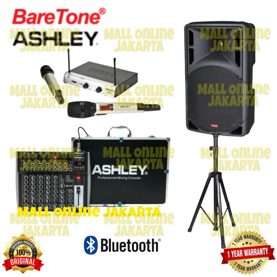 Paket 1 Speaker baretone max 15rae 15 inch 6 channel ashley original