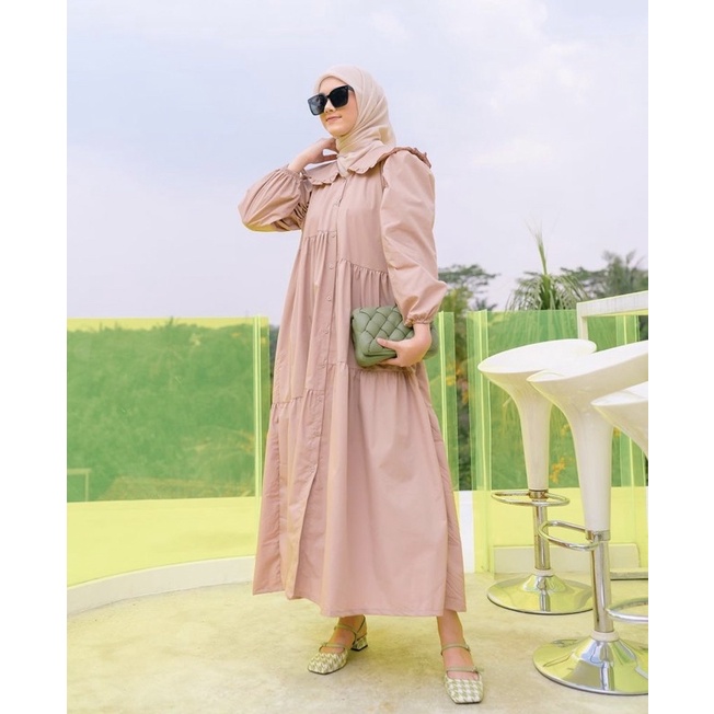 HAVA DRESS KHAKI BY HAIDEE ORLIN