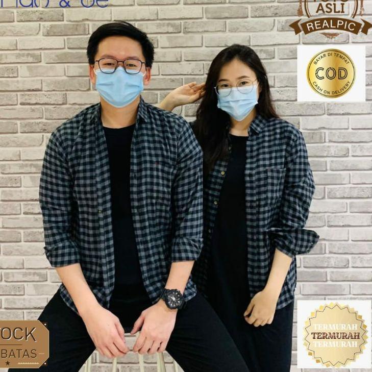 ✚1WL PLANANDBE KEMEJA FLANEL / KEMEJA TERBARU UNISEX BISA COUPLE / BAJU SET KEKINIAN DISTRO ORIGINAL