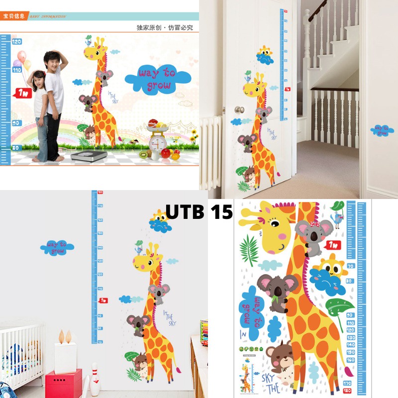 WALL STIKER STICKER SETIKER WALLSTICKER DINDING UKURAN PENGUKUR UKUR TINGGI BADAN ANAK ANAK WALLSTIKER TEMBOK WALSTIKER KARAKTER DEKORASI RUMAH PAPER RUANG KAMAR TIDUR PREMPUAN BALITA BABY COWOK CEWEK KARTUN BINATANG JERAPAH LUCU PAW PATROL KUCING UTB CUT