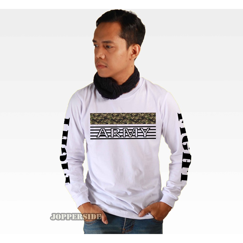 JOPPERSIDE TSHIRT KAOS DISTRO LONG SLEEVE LENGAN PANJANG ARMY LORENG TACTICAL PRIA ORIGINAL TL7