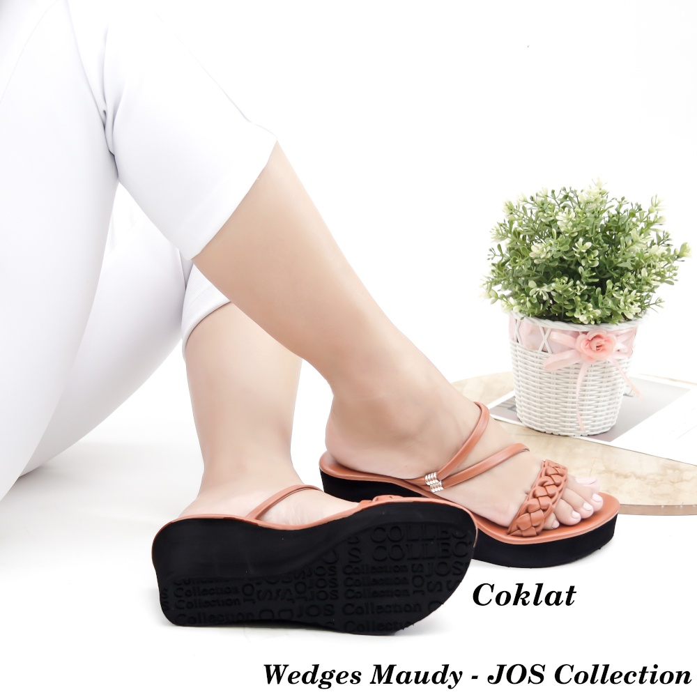 Sandal Wedges Wanita - Maudy Tinggi 7 cm by JOS Collection