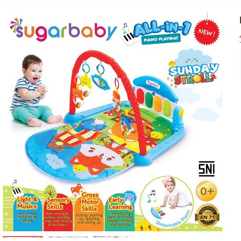 Sugarbaby Piano music Playmat Baby Playgym Sugar Baby Baby musical play gym mainan baby musical playgym baby