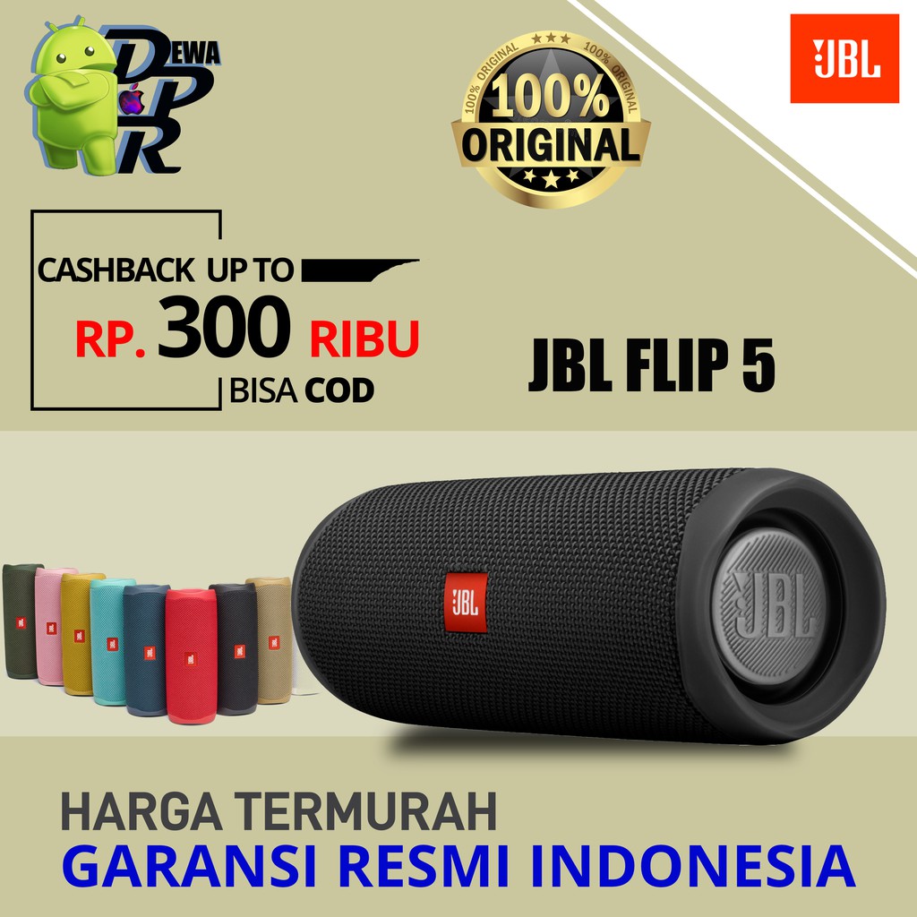 JBL Flip 5 Bluetooth Speaker Original - Garansi Resmi IMS