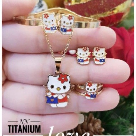 Titanium set perhiasan anak 2489