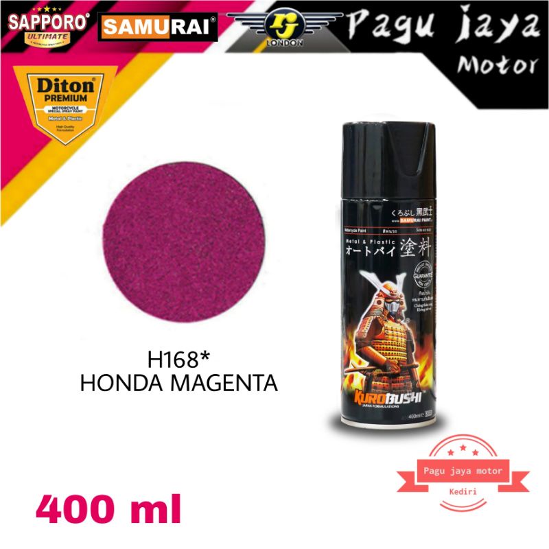 SAMURAI PAINT H168* HONDA MAGENTA CAT SEMPROT SPRAY PAINT PILOX PILOK