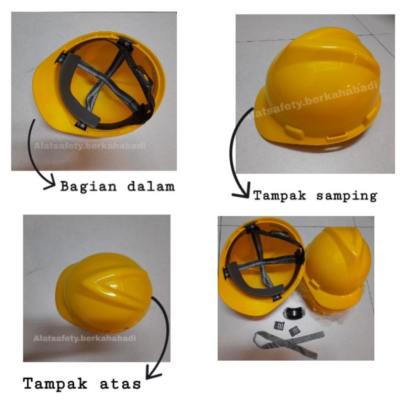 Helm Safety Proyek Aplus SNI / Helm Pekerj / Safety Helm Neon Aplus SNI