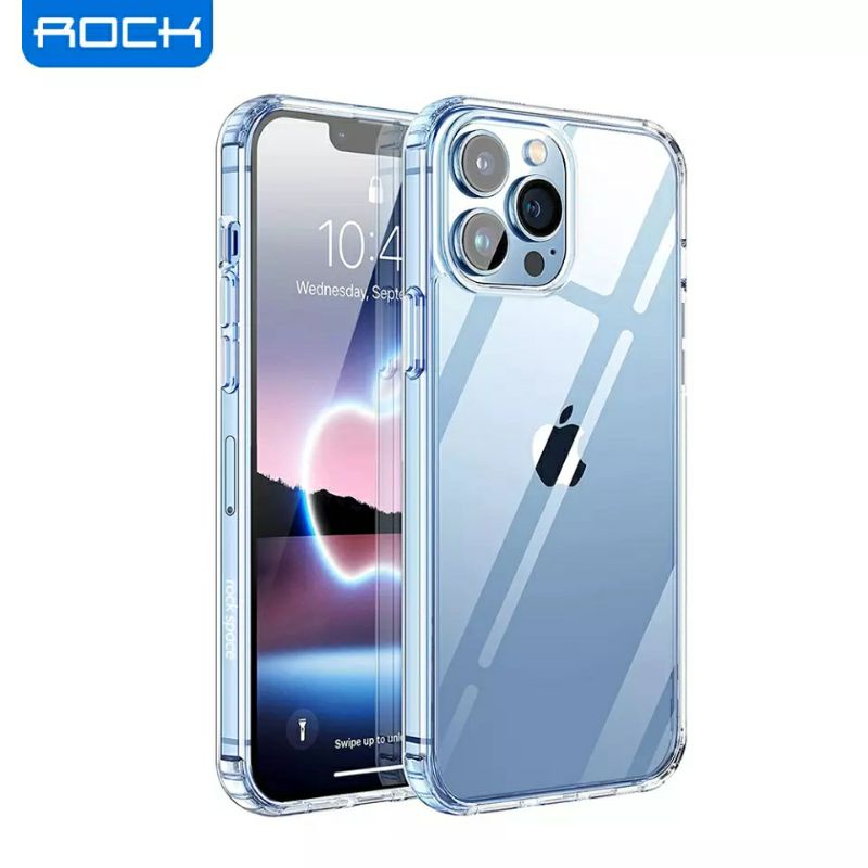 ROCK iPhone 13 14 / Pro / Max / Plus Pure Series Clear Case Hybrid Transparent
