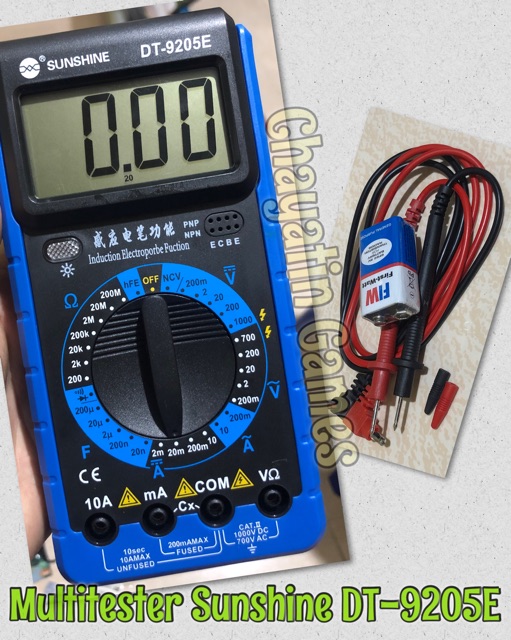 Multitester / Avometer / Tester Digital Merk Sunshine Type DT-9205E