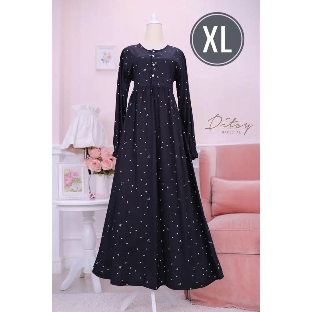 ♧AMORE JETBLACK (XL) - DITSY♧