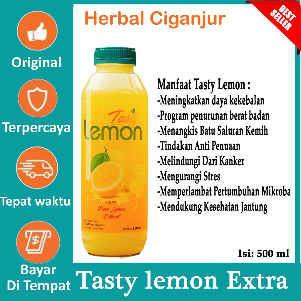 Tasty Lemon Extrack | Sari Lemon Premium 500ml 100% Sari Lemon Asli